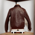 Rusty Browm Leather Jacket Men