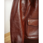 Men Rusty Browm Leather Jacket