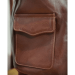 Men Rusty Browm Leather Jacket