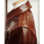 Men Rusty Browm Leather Jacket