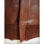 Men Rusty Browm Leather Jacket