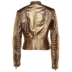 Gold Leather Jacket