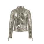 Silver Leather Jacket Men