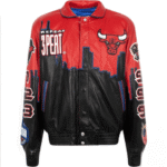 NBA 3PEAT Basket Ball Leather Jacket