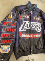 Los Angeles Lakers 2001 Championship Genuine Leather Jacket
