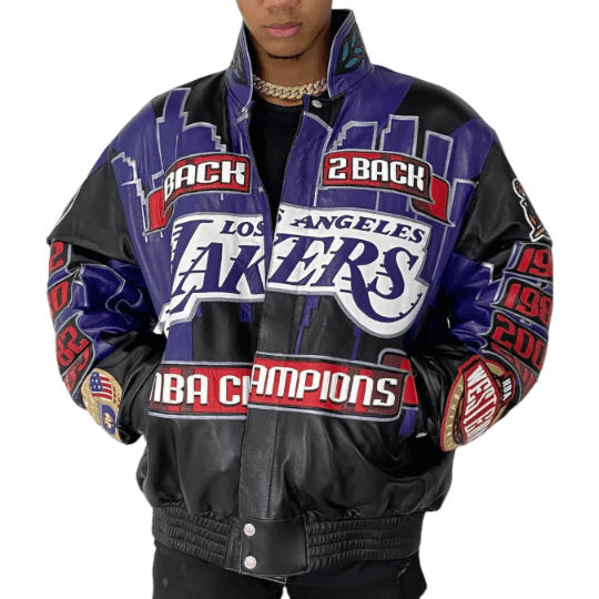 Los Angeles Lakers 2001 Championship Genuine Leather Jacket