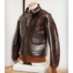 Rusty Browm Leather Jacket