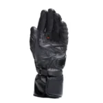 The Dainese Druid 4 leather racing gloves are an expression of the highest protection standards, designed for maximum performance on the track and the road. World Championship safety and ergonomics are guaranteed by the presence of the pre-curved and thermoformed sleeve, the carbon inserts on the knuckles and back, and the thermoplastic protector on the little finger. They are guaranteed to be resistant owing to the polyurethane inserts on the palm and joints, while four-way stretch ensures extreme comfort and a perfect fit at all times.