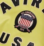 Avirex Leather Jacket Limeaide Yellow