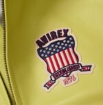 Avirex Leather Jacket Limeaide Yellow