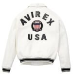 Avirex Leather Jacket Snow White