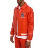 Avirex Leather Jacket Orange
