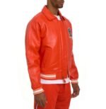 Avirex Leather Jacket Orange