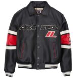 Avirex Leather Jacket Chicago USA Black