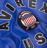 Avirex Leather Jacket Cobalt