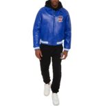 Avirex Leather Jacket Cobalt