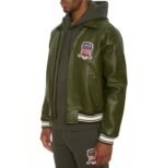 Avirex Leather Jacket Olive