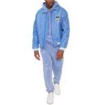 Avirex Denim Blue Leather Jacket