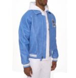 Avirex Denim Blue Leather Jacket