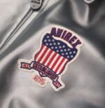 Avirex Metallic Silver Leather Jacket