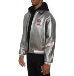 Avirex Metallic Silver Leather Jacket