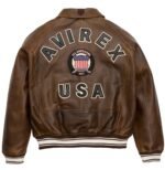 Avirex Vintage Brown Leather Jacket