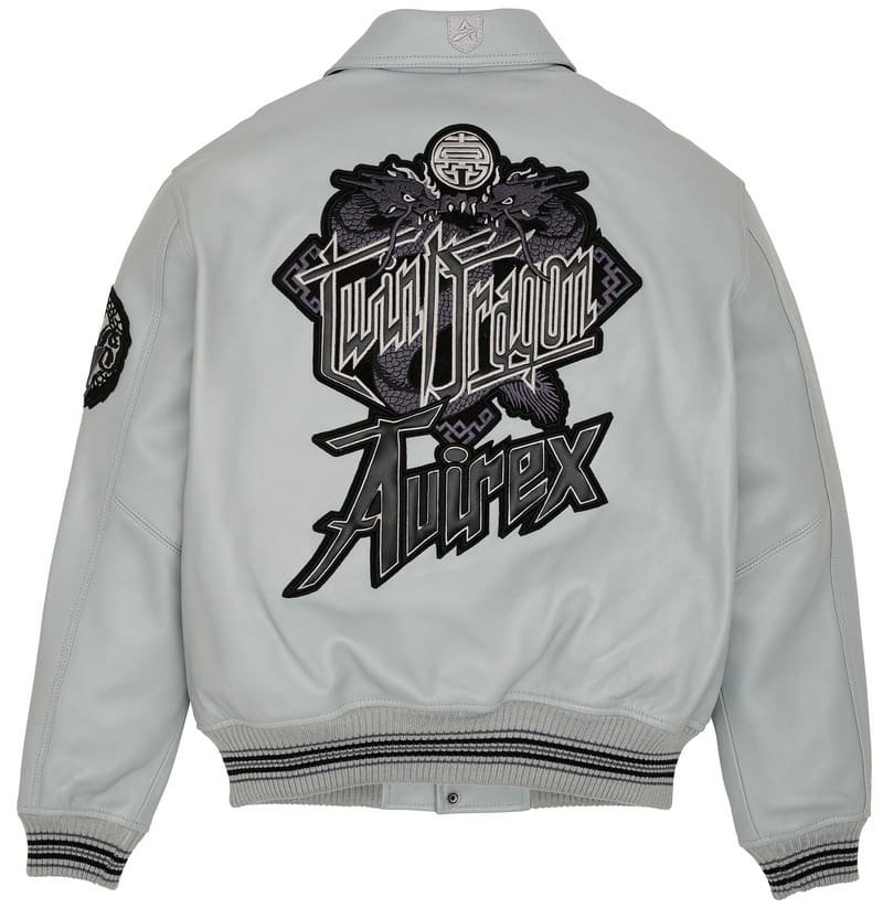 Avirex Limited Edition Twin Dragon Leather Jacket