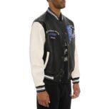 Avirex Black Lions Varisty Leather Jacket