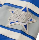 Avirex Detroit USA Leather Jacket Blue