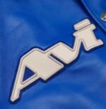 Avirex Detroit USA Leather Jacket Blue