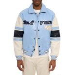 Avirex Legend Leather Jacket Blue