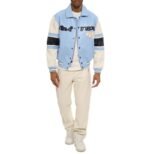 Avirex Legend Leather Jacket Blue