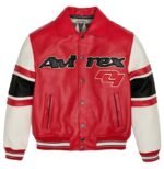 Avirex Legend Leather Jacket Red