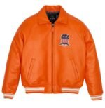 Avirex Leather Jacket Orange