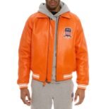 Avirex Leather Jacket Orange