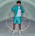 Avirex Leather Jacket Snow Turquoise