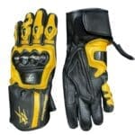 SUZUKI HAYABUSA MOTORBIKE RACING LEATHER GLOVES