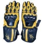 SUZUKI HAYABUSA MOTORBIKE RACING LEATHER GLOVES