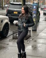 WOMEN LEATHER- BLACK BIKER RIBBLES (LOREN BROVARNIK EDITION)