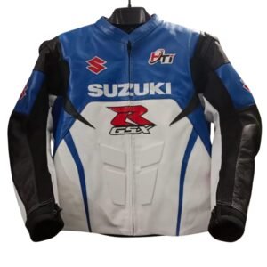 Suzuki Motorbike Racing Leather Jacket