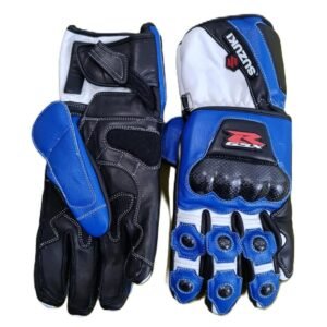 SUZUKI HAYABUSA MOTORBIKE RACING LEATHER GLOVES