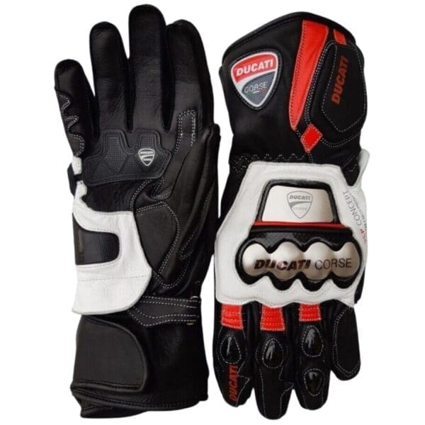 Ducati Motorcycle Leather Gloves