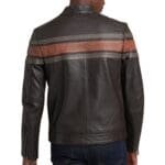 DALE RETRO STRIPED LEATHER JACKET