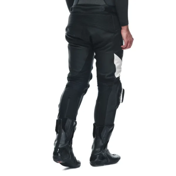 DAINESE DELTA 4 LEATHER PANTS WHITE