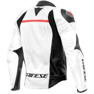 DAINESE RACING 4 LEATHER JACKET WHITE
