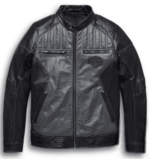 HARLEY DAVIDSON MEN’S REVERSION BLACK 3 IN 1 BIKER MOTORCYCLE GENUINE LEATHER JACKET