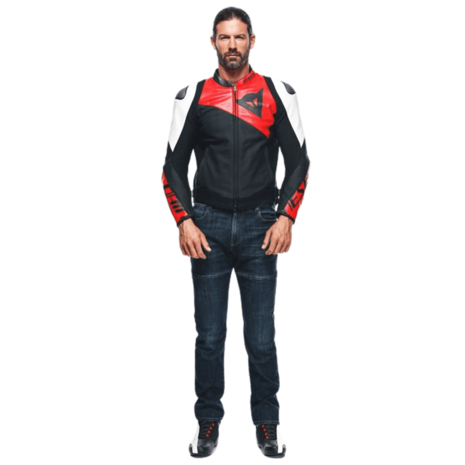 DAINESE SPORTIVA LEATHER JACKET PERF RED LAVA