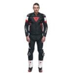 DAINESE AVRO 5 LEATHER JACKET RED LAVA