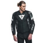 DAINESE AVRO 5 LEATHER JACKET WHITE