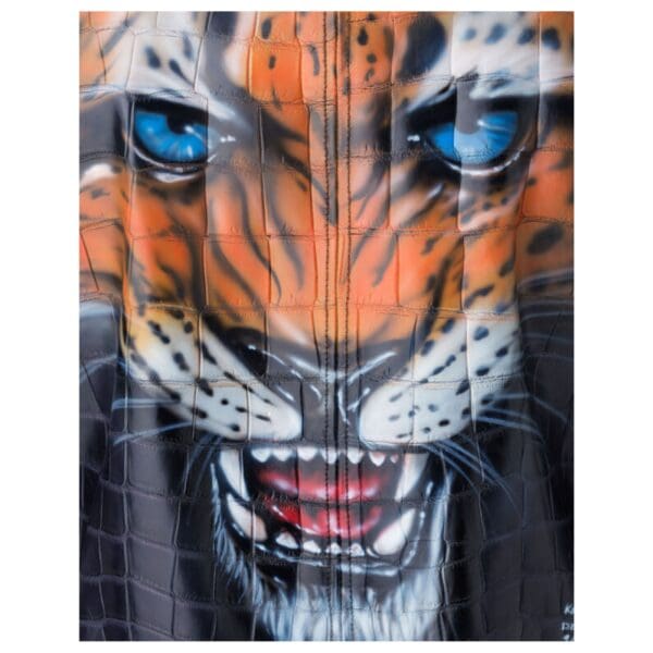 PHILIPP PLEIN LEATHER BOMBER "TIGER FACE"